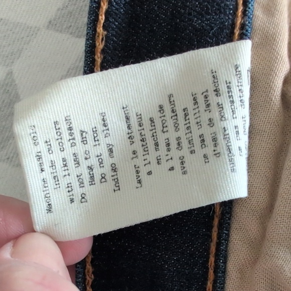 Rag & Bone Dark Blue Skinny Jeans - Picture 6 of 8